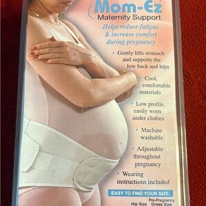 Mom-Ez Maternity Support Belt in White